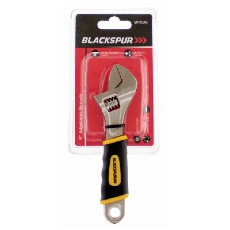 Image of Blackspur 6" Power Grip Adjustable Wrench 52785AWUK