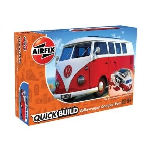 Image of VW Camper Van Red Quickbuild Air Fix Model Kit