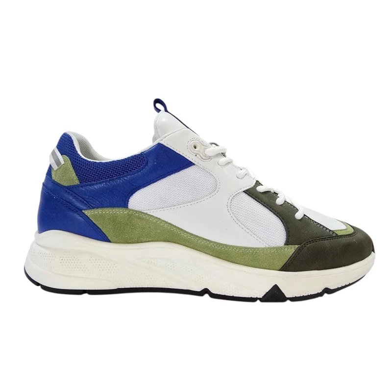 Image of Loyalti Mens Crush Runners Wht/Green/Navy male 7 (41)