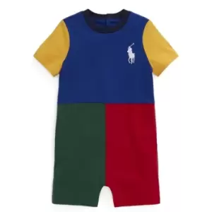 Image of Polo Ralph Lauren Babies Block Colour Babygrow - Blue