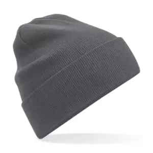 Image of Beechfield Original Cuffed Organic Cotton Beanie (One Size) (Graphite Grey)