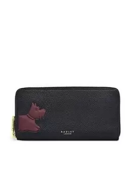 Image of Radley Stamp Large Zip Around Matinee - Black