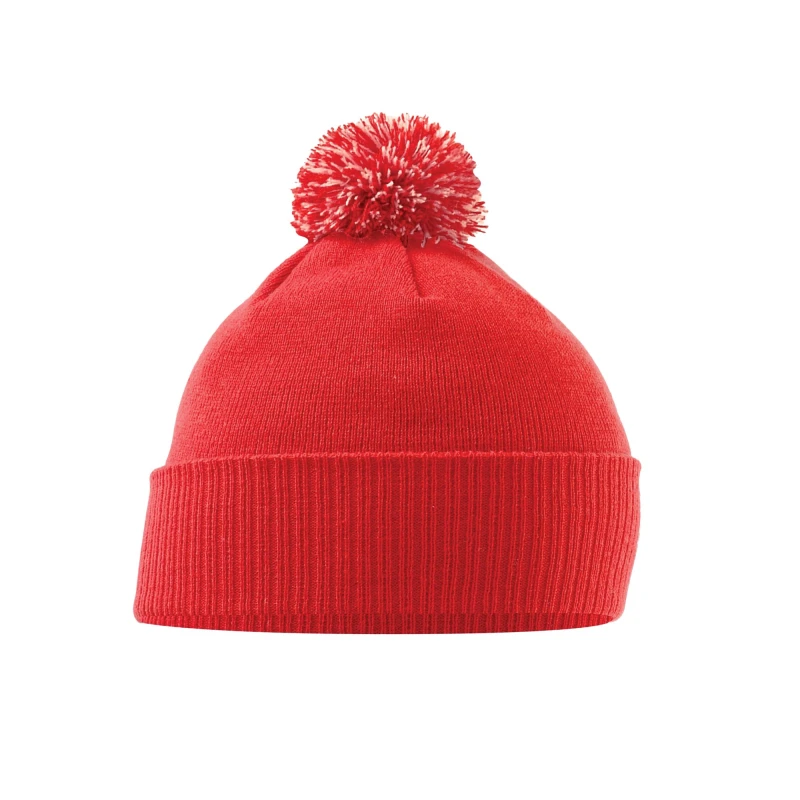 Image of Beechfield Snowstar Beanie in Dark Red Dark Red Unisex One Size