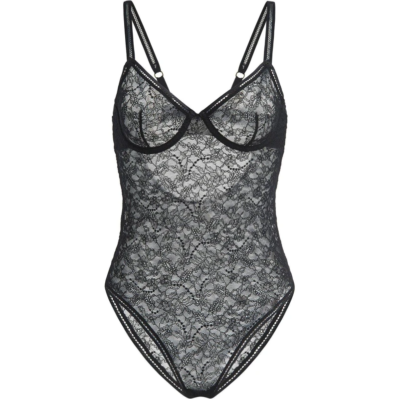 Image of Wolford Florentine Underwire Bodysuit Black female XS Cup C