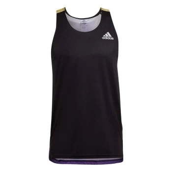Image of adidas Own The Run Singlet Mens - Black/Multi