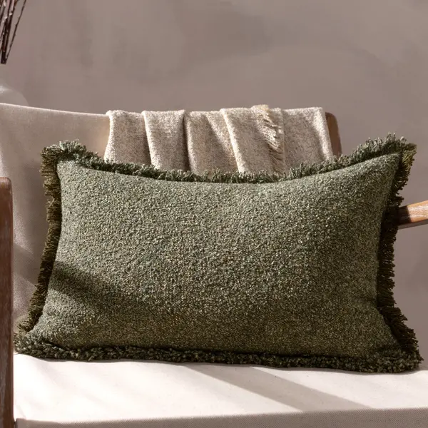 Image of Doze Cushion Moss, Moss / 40 x 60cm / Polyester Filled