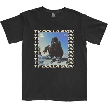 Image of Ty Dolla Sign - Global Square Unisex Medium T-Shirt - Black