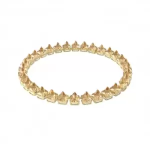 Image of Chroma Spike Crystals Yellow Gold-tone Plated Necklace 5613679