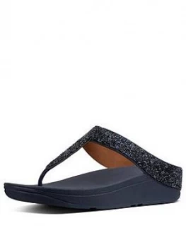 Image of FitFlop Fino Quartz Flip Flop Sandal Navy Size 4 Women