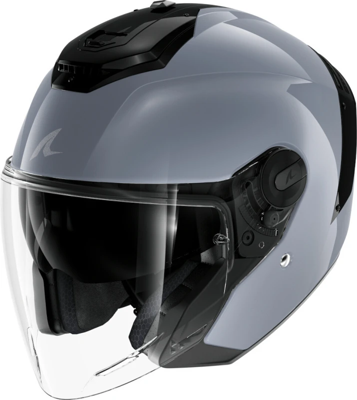 Image of Shark RS JET Blank Gun Silver S05 Jet Helmet Size S