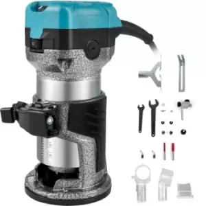 Image of VEVOR Wood Trimmer, 710W Router Tool, Electric Hand Trimmer Wood Laminator w/ 3 Router Collets, Wood Router Tool w/ Fixed Base, Woodworking Router w/