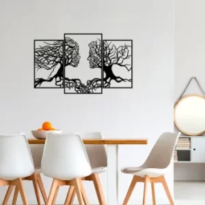Image of Love Tree Black Decorative Metal Wall Accessory