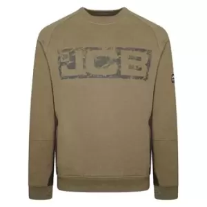 Image of JCB Trade Crew Sweatshirt Olive - Xl