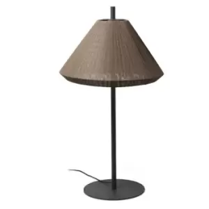 Image of Faro SAIGON - Table Lamp Round Tapered Brown, E27, IP65