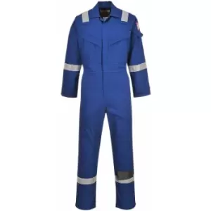 Image of Portwest FR50 Royal Blue Sz L Tall Flame Resistant Anti-Static Boiler Suit Coverall Overall