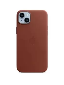 Image of Apple iPhone 14 Plus Leather Case with Magsafe Umber MPPD3ZM/A