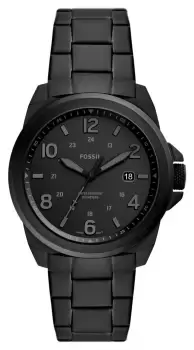 Image of Fossil FS5940 Mens Bronson Black Dial Black Stainless Watch