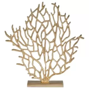 Image of Premier Housewares Prato Small Tree Sculpture - Gold Finish