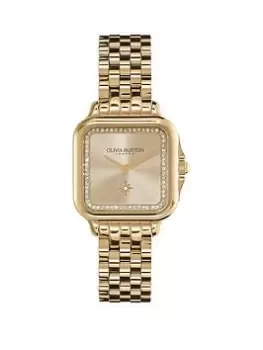 Image of Olivia Burton 28Mm Grosvenor Light Gold Watch