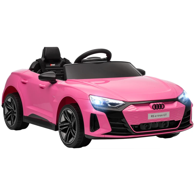 Image of HOMCOM Audi RS e-tron GT Licensed 12V Kids Electric Ride on W/ Remote, Pink 370-220V70PK