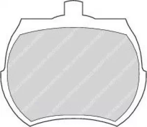 Image of Ferodo FDB824 Brake Pad Set Front Axle Premier Car
