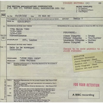 Image of Diagram Brothers - Peel Sessions CD