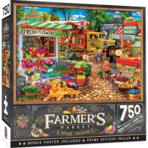 Image of Masterpieces Puzzle Farmers Market Sale on the Square Puzzle 750 piece jigsaw puzzle