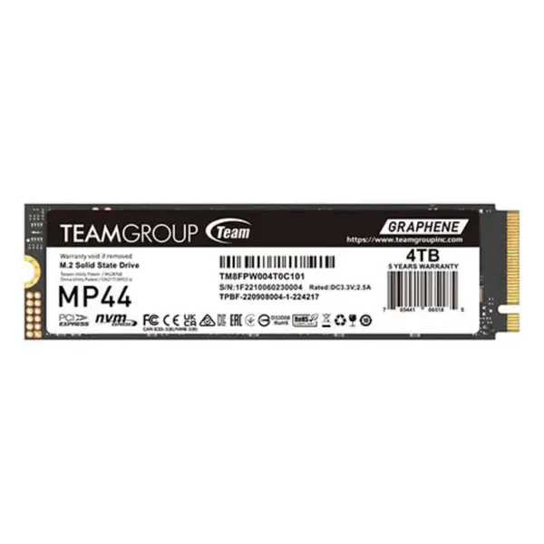 Image of Team Team Group TM8FPW004T0C101 internal solid state drive M.2 4TB PCI Express 4.0 NVMe TM8FPW004T0C101