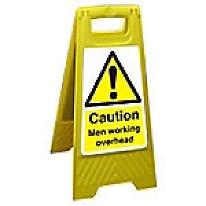 Image of Floor Sign Men Working Overhead Polypropylene 60 x 30 cm