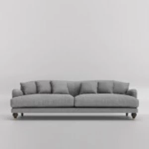Image of Swoon Holton Smart Wool 3 Seater Sofa - 3 Seater - Pepper