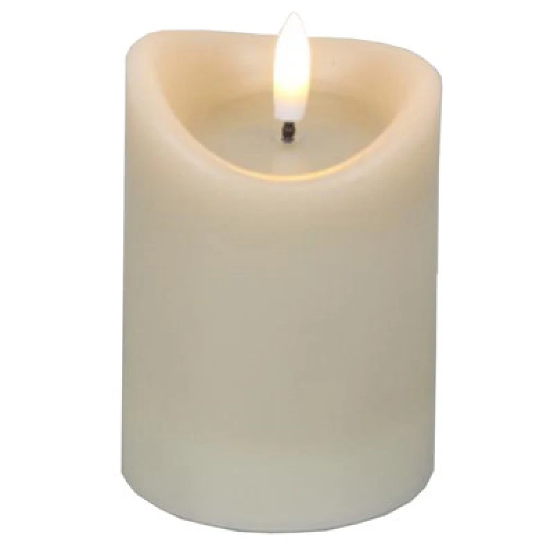 Image of Luxe Collection Natural Glow 2.75X4 Taupe Melted LED Candle