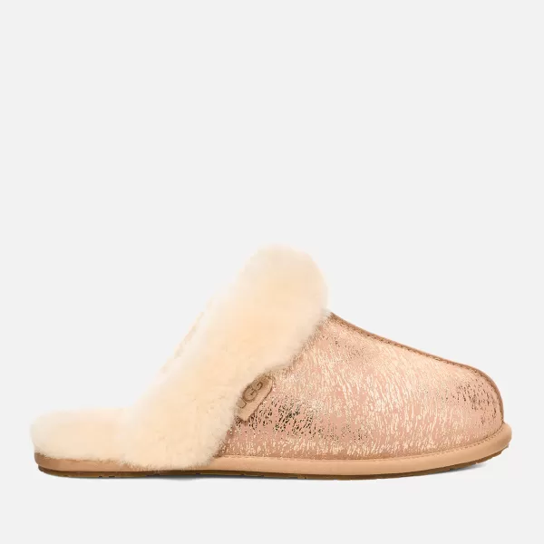Image of UGG Womens Scuffette II Matte Marble Sheepskin Slippers - UK 3