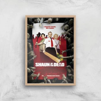 Image of Shaun Of The Dead Giclee Art Print - A2 - Wooden Frame