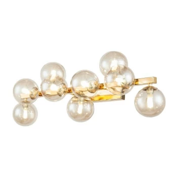 Image of Maytoni Lighting - Dallas Wall Lamp Gold, 9 Light, G9