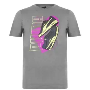 Image of Puma Sneaker QT T Shirt Mens - Grey