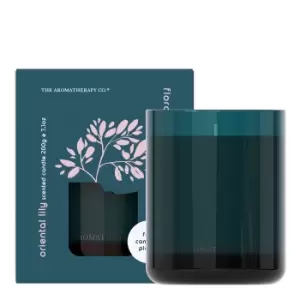 Image of The Aromatherapy Co Floral Bloom Lily Candle 200g Blue
