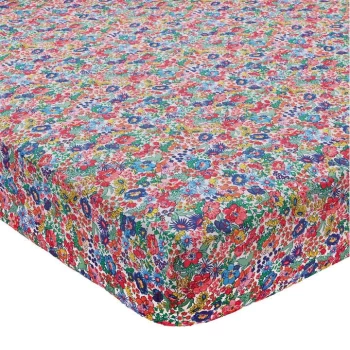 Image of Joules Jenna Ditsy 180TC Cotton Fitted Sheet - Multi