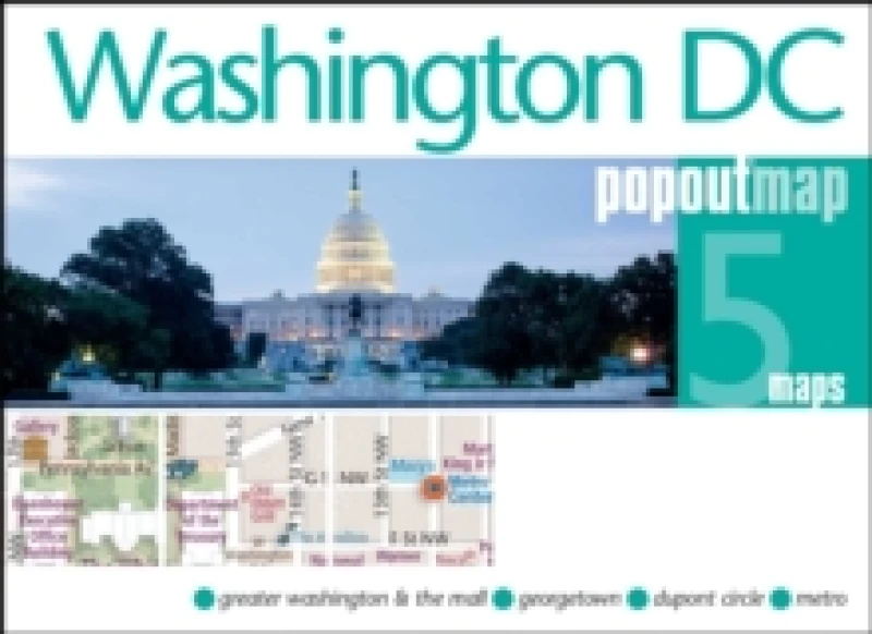Image of Washington DC PopOut Map Sheet map, folded