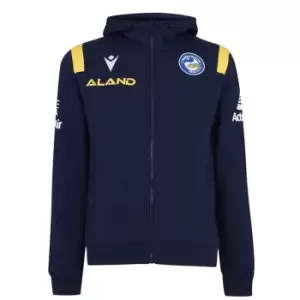 Image of Macron Parramatta Eels Zip Hoodie Mens - Blue