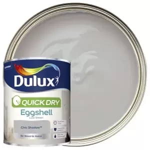 Image of Dulux Quick Dry Chic Shadow Eggshell Low Sheen Paint 750ml