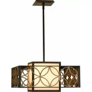 Image of Loops - 1 Chandelier LIght Heritage Bronze Parissiene Gold LED E27 100W