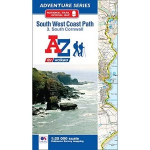 Image of SW Coast Path South Cornwall Adventure Atlas Paperback / softback 2018