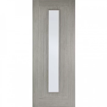 Image of LPD Somerset Fully Finished Light Grey Glazed Internal Door - 1981mm x 838mm (78 inch x 33 inch)