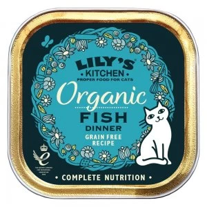 Image of Lily's Kitchen Organic Fish Dinner for Cats - Saver Pack: 38 x 85g