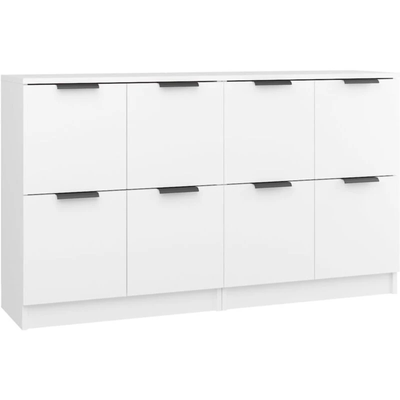 Image of VIDAXL Sideboards 2 pcs White 60x30x70cm Engineered Wood Vidaxl 8720287122647