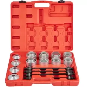 Image of VEVOR 28 PCS Pull and Press Sleeve Kit, 45# Steel Removal Installation Bushes Bearings Tool Kit, Bush Removal Insertion Sleeve Tool Set Works on Most
