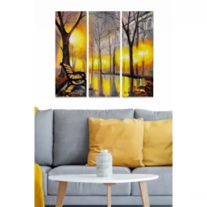 Image of MDF248468953 Multicolor Decorative MDF Painting (3 Pieces)