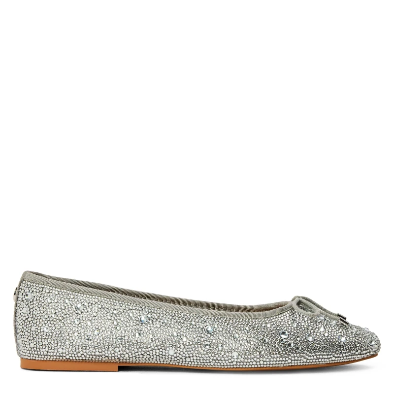 Image of Steve Madden Womens Blossoms R Ballet Pumps Silver female 3 (36)