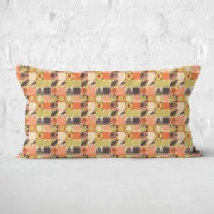 Image of Orange Jurassic Park Rectangular Cushion 30x50 - 30x50cm - Soft Touch