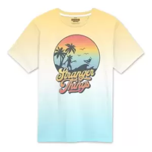 Image of Stranger Things T-Shirt Sunset Circle Size L